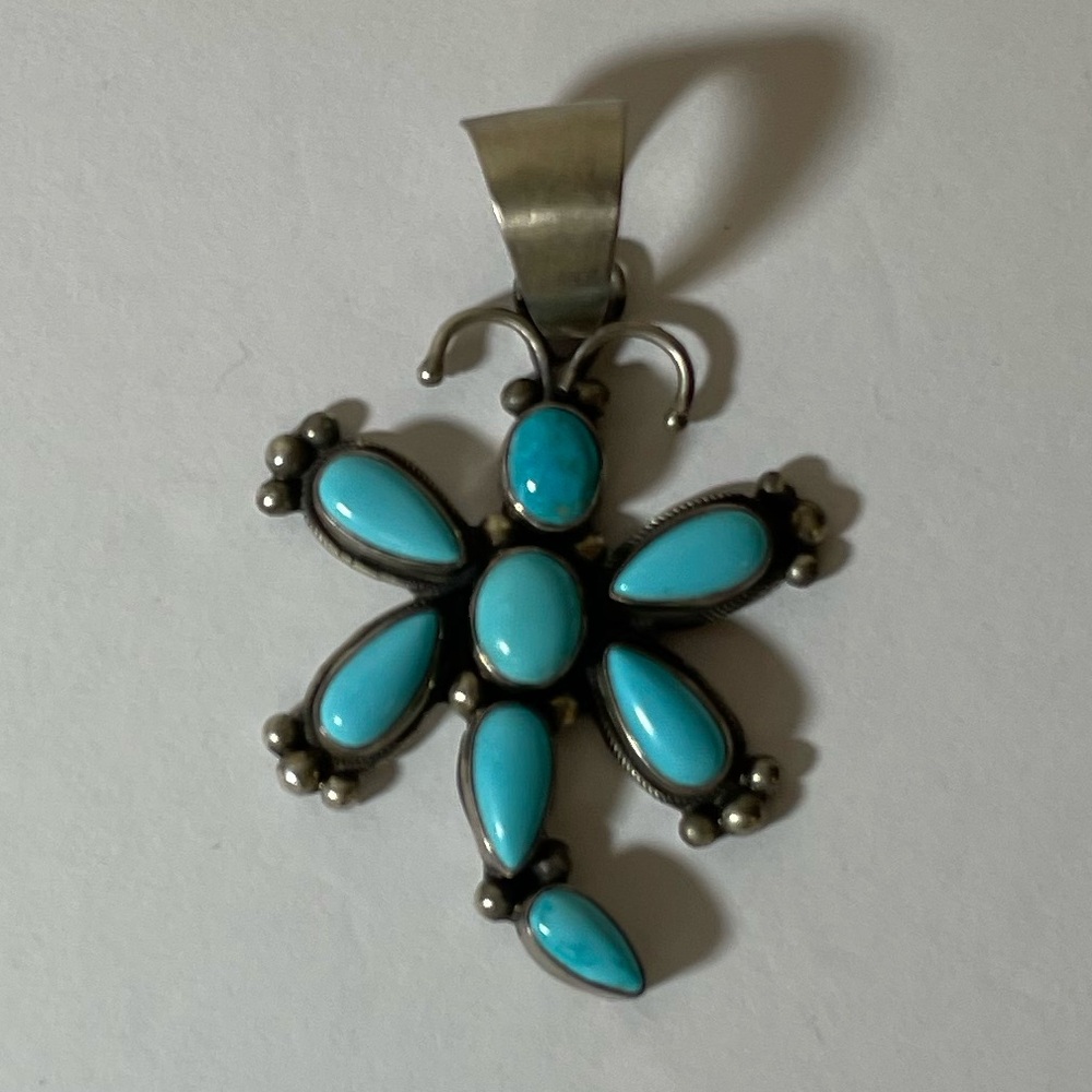 Dragonfly, necklace, pendant, sterling silver